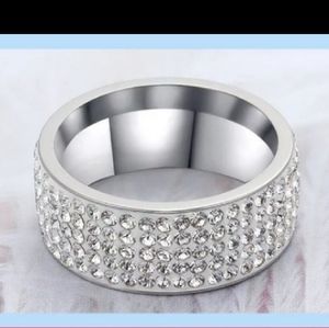 Five Row AAA Cz Band Ring